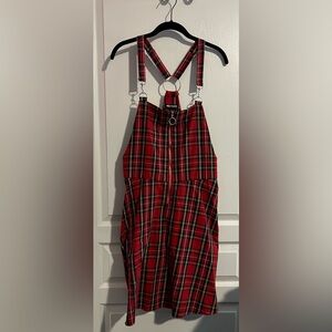 Hot Topic Red Plaid Dress